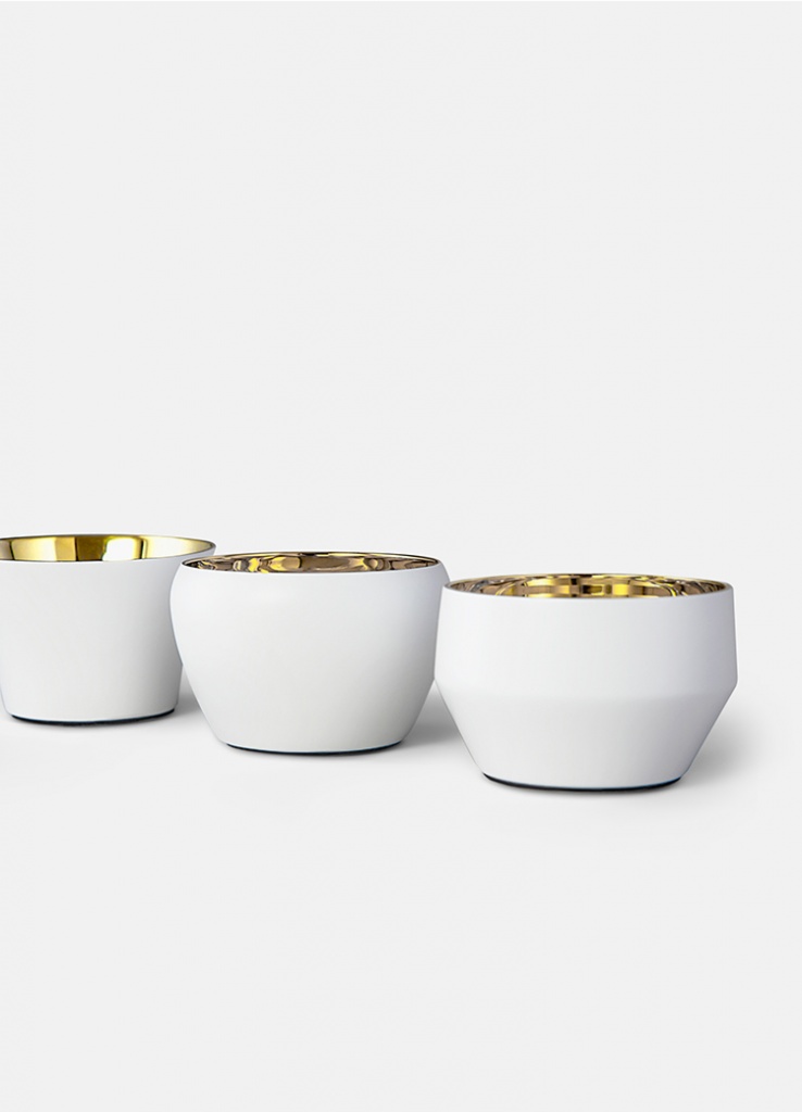 Skultuna Kin Ljuslykta 3 pack White